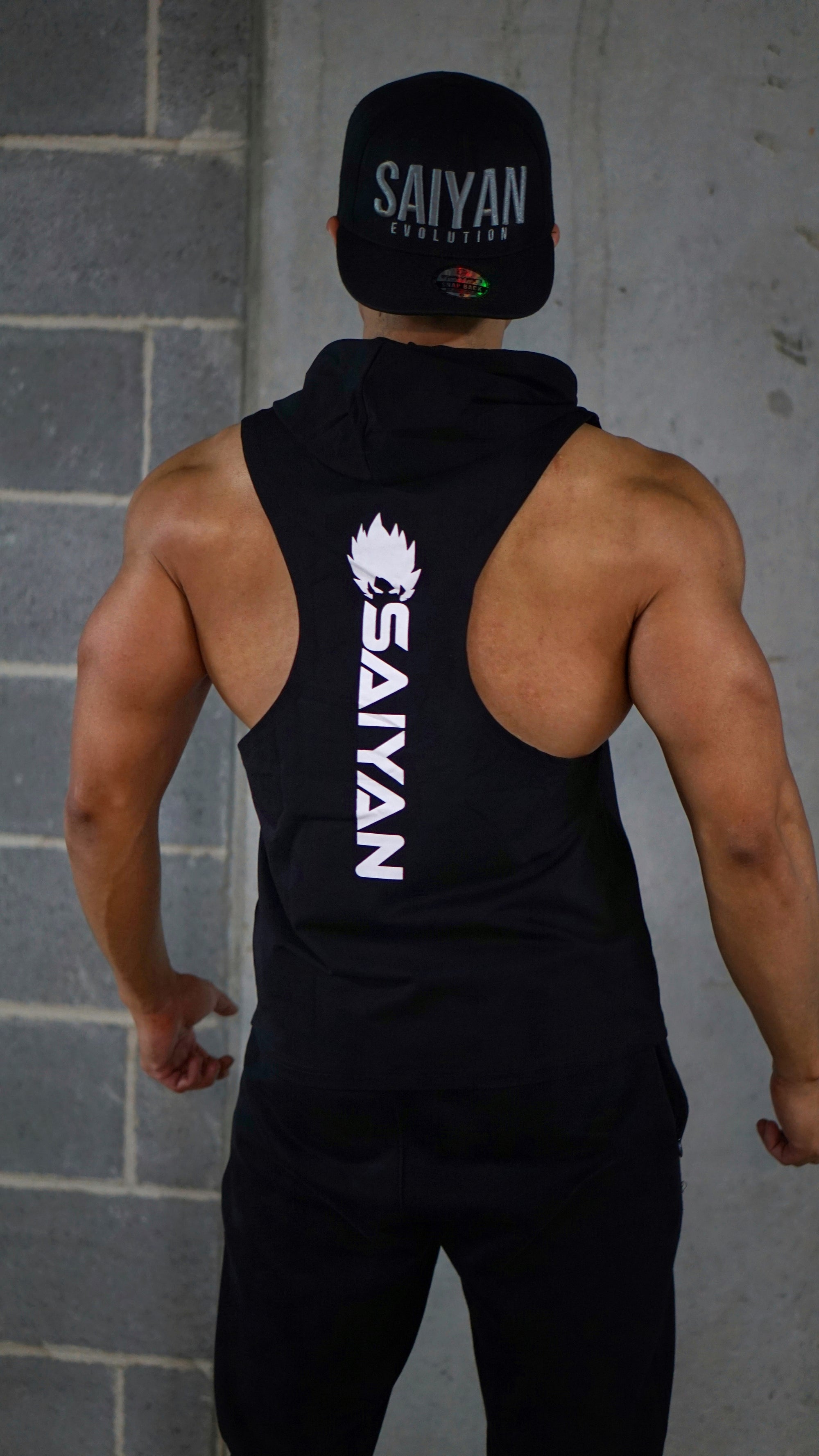 V2.0 Low Cut 'Ascension' Performance Sleeveless Hoodie - Elite Black