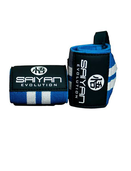 Heavy Duty 'Ascension' Wrist Straps - Blue/White