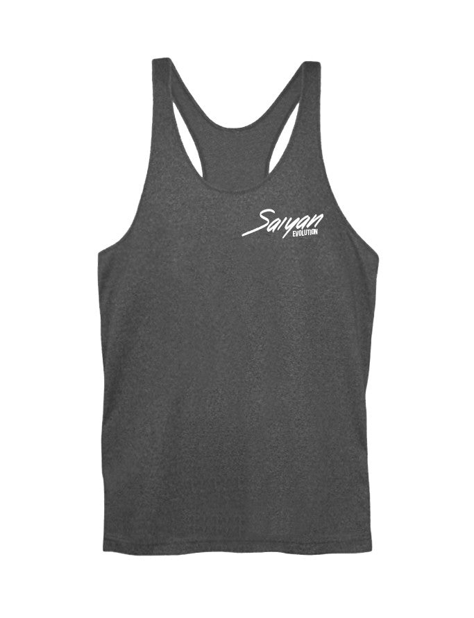 'Saiyan Evolution' Signature Series Mens Lifestyle Singlet - Dark Heather - Saiyan Evolution Online Shop Worldwide Shipping - 2