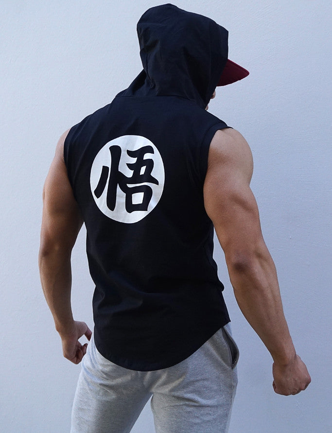 V2.0 'Ascension' Sleeveless Hoodie - Elite Black - Saiyan Evolution Online Shop Worldwide Shipping - 2