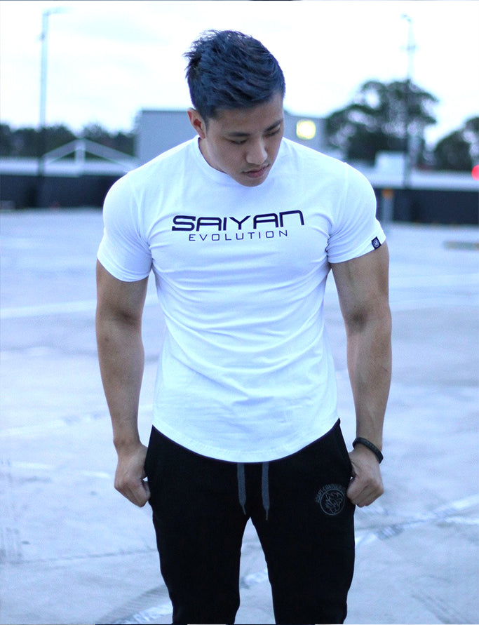 'Saiyan Evolution' Performance T-Shirt - White