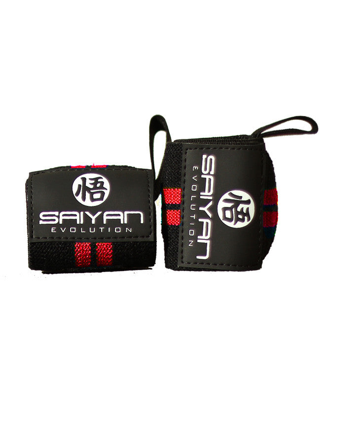 Heavy Duty 'Ascension' Wrist Straps - Flame Red - Saiyan Evolution Online Shop Worldwide Shipping