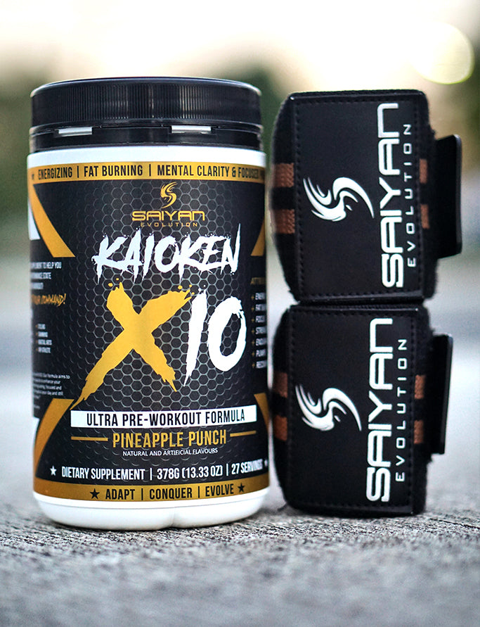 Ultimate Lifting Pack - Kaioken X10 + Wrist Wraps + Lanyard + Wrist Band