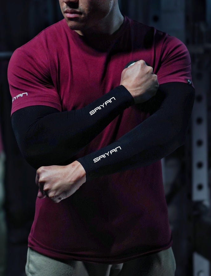 [NEW] Saiyan Compression Thermal Arm Sleeves - Black