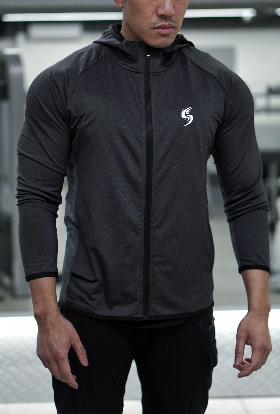 [NEW ARRIVAL] Saiyan Evolution Hooded Zip Jacket - Charcoal Grey