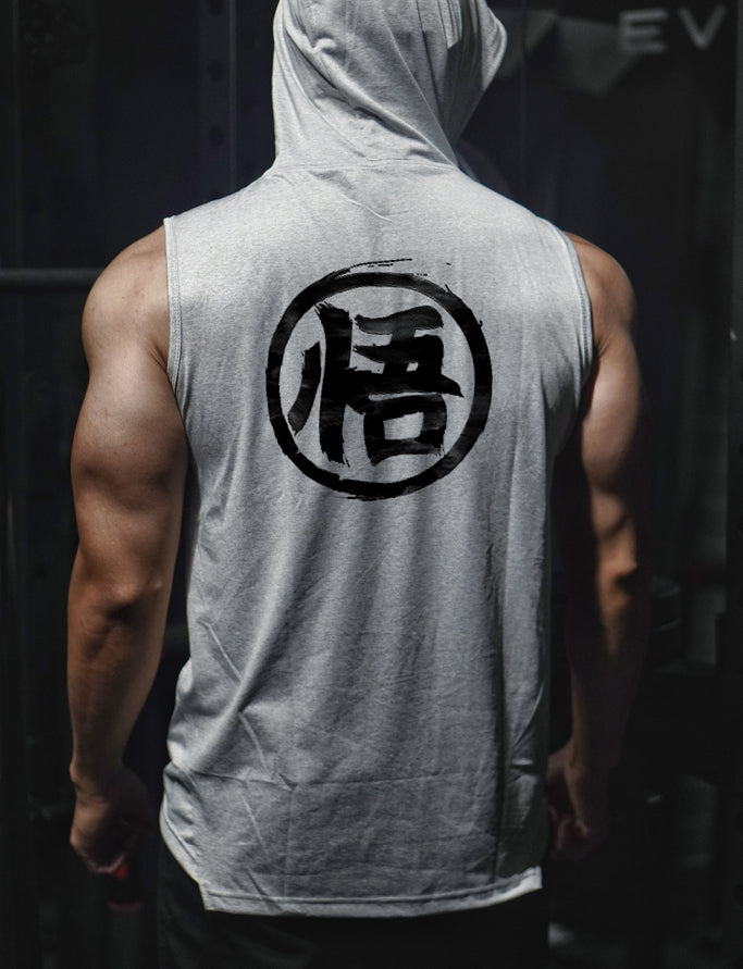 [LIMITED EDITION] V2.0 'Ascension' Sleeveless Hoodie - Grey/Black