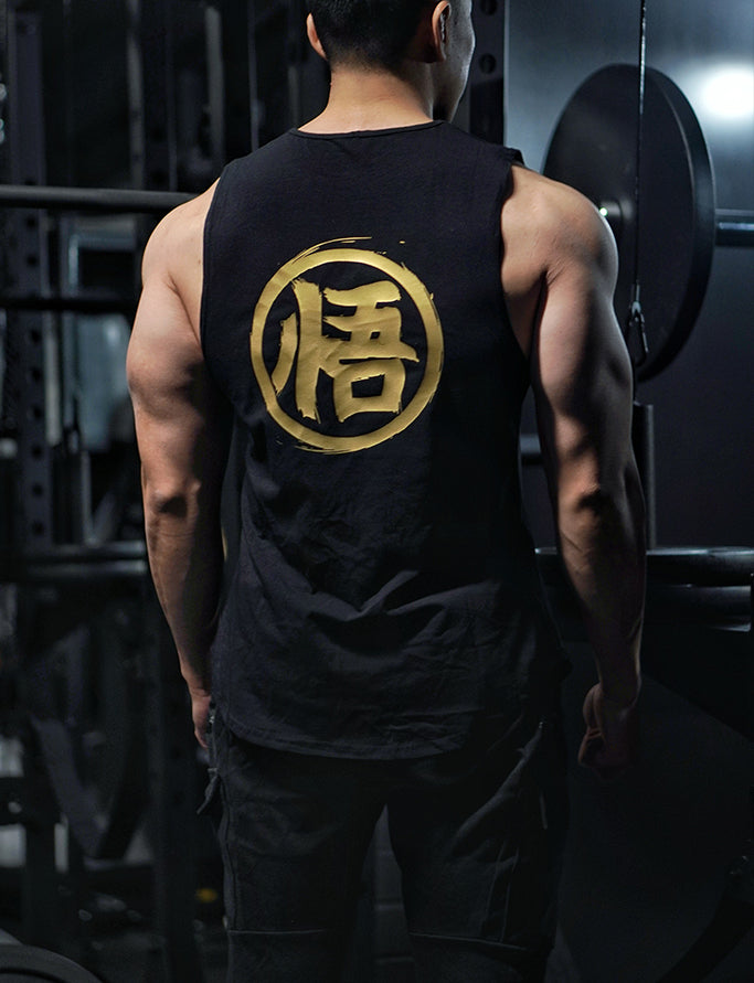 [LIMITED EDITION] 'Ascension' Muscle Singlet - Black/Gold