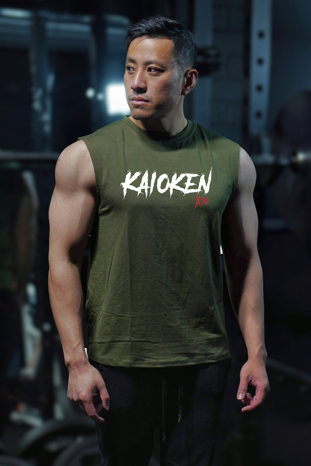 [NEW ARRIVAL] 'KAIOKEN' Comfort Muscle Shirt - Army Green