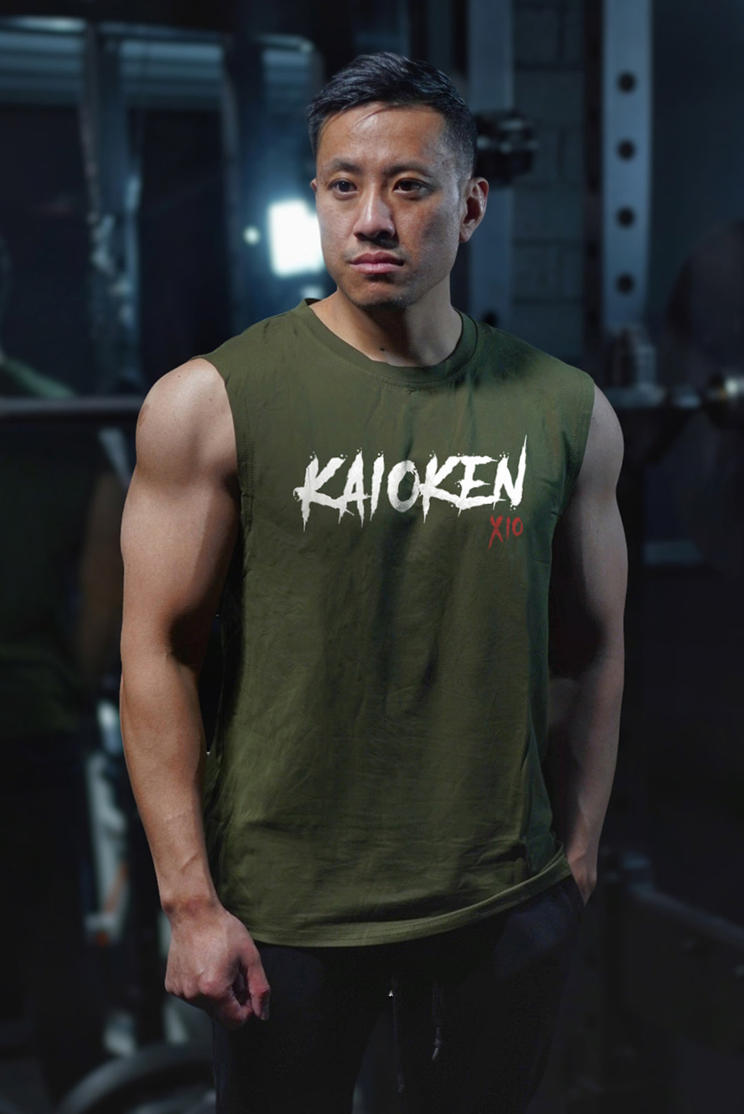 [NEW ARRIVAL] 'KAIOKEN' Comfort Muscle Shirt - Army Green