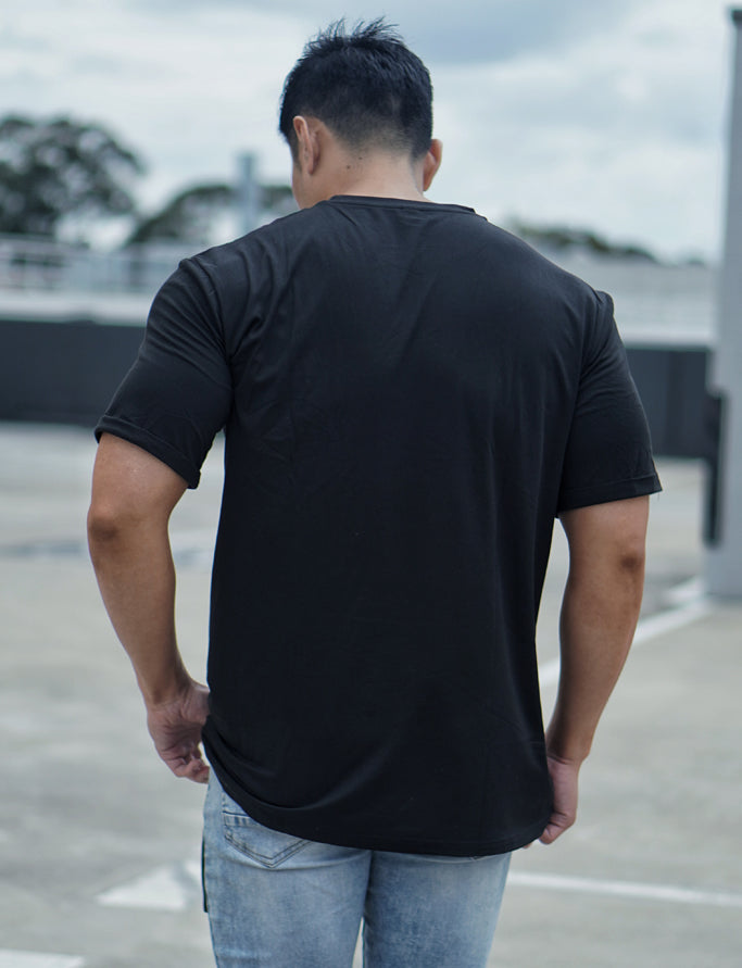 [NEW ARRIVAL] Semi-Oversized 'Ascension' T-Shirt - Black