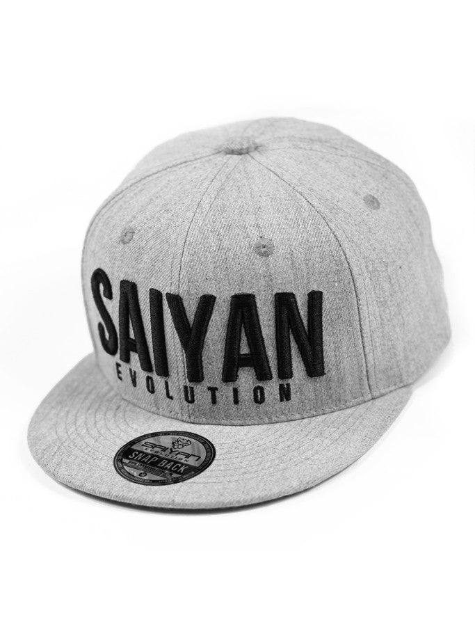 'Saiyan Evolution' Snapback Hat - Concrete Grey - Saiyan Evolution Online Shop Worldwide Shipping - 1