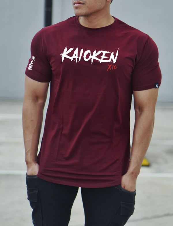 [NEW ARRIVAL] 'KAIOKEN' Performance T-Shirt - Blood Red