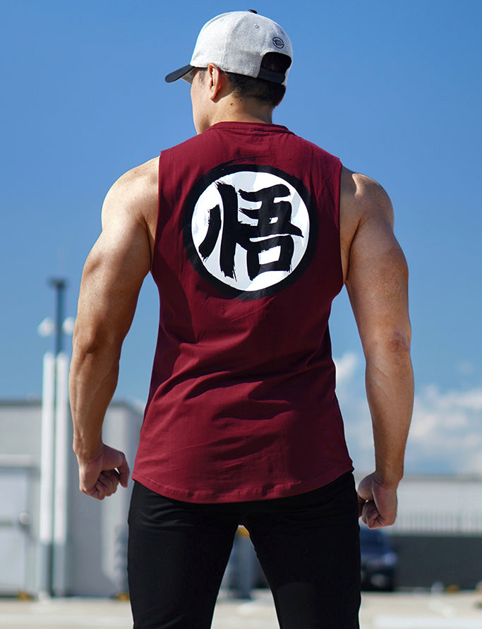 V2.0 Ascension' Muscle Shirt - Rough Cut - Blood Red