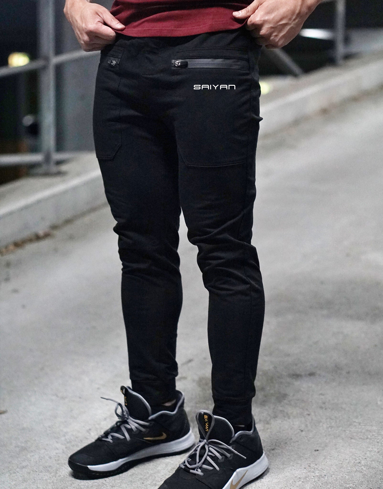 V2 'SAIYAN' Fitted Pants - Elite Black