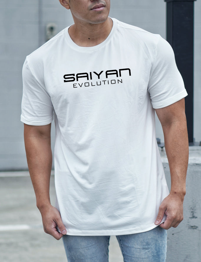 [NEW ARRIVAL] Semi-Oversized 'Saiyan Evolution' T-Shirt - White