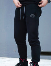 A.C.E Premium Embroidered Fitted Sweat Pants - Elite Black - Saiyan Evolution Online Shop Worldwide Shipping