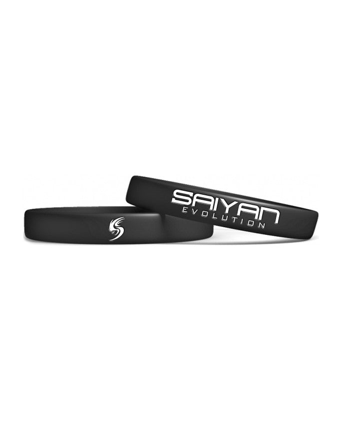 [NEW] 'Saiyan Evolution' Silicone Wristband - Black/White