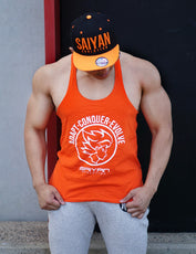 A.C.E Y Back Singlet - Original Orange - Saiyan Evolution Online Shop Worldwide Shipping - 1